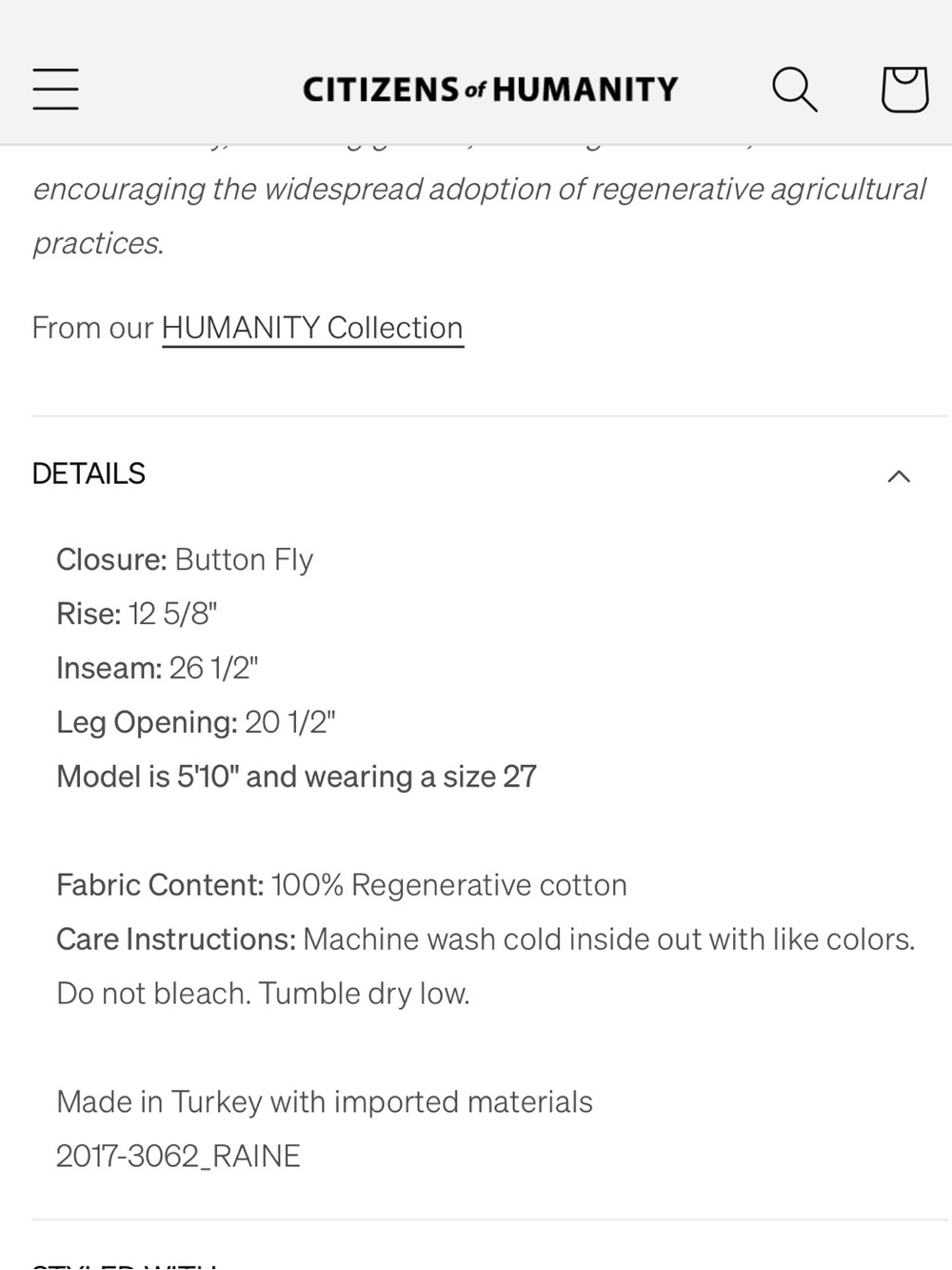 Citizens Of Humanity Gaucho Jeans - Picture 4 of 16